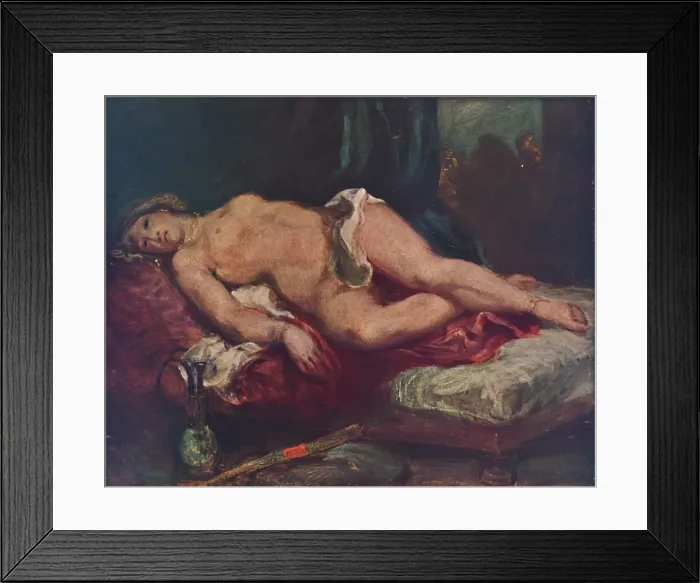 Framed Print : L Odalisque, 1825, (1937). Artist: Eugene Delacroix Framed Print : L Odalisque, 1825, (1937). Artist: Eugene Delacroix