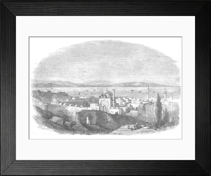 Framed Print : City and Bay of Acre, c1880 Framed Print : City and Bay of Acre, c1880