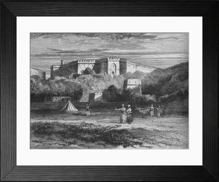 Framed Print : Fort Rhotas, near Chillianwallah, c1880 Framed Print : Fort Rhotas, near Chillianwallah, c1880