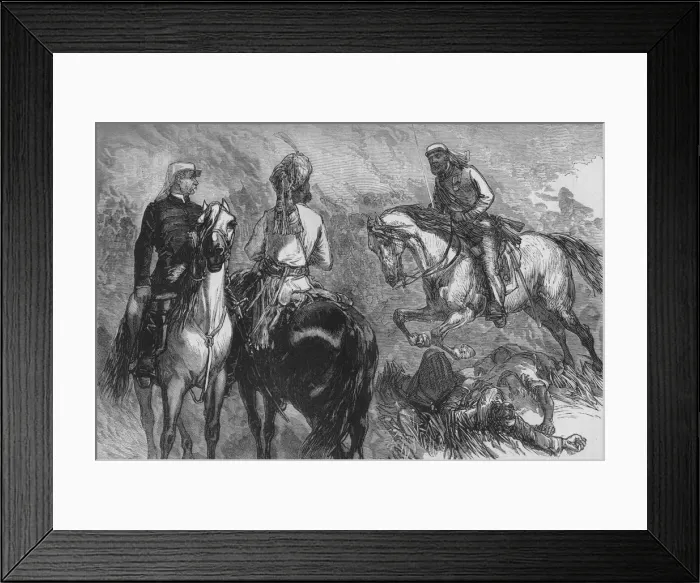 Framed Print : Captain Hope Johnstone Bringing News of the Capture, c1880 Framed Print : Captain Hope Johnstone Bringing News of the Capture, c1880