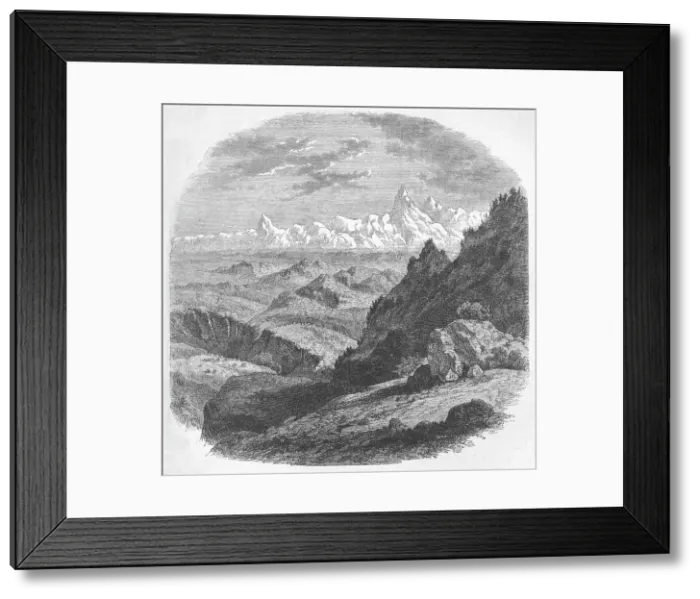Framed Print : View of the Himalayan Range, c1880 Framed Print : View of the Himalayan Range, c1880