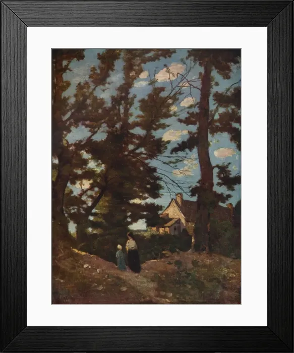 Framed Print : A Landscape, c1915. Artist: Henri-Joseph Harpignies Framed Print : A Landscape, c1915. Artist: Henri-Joseph Harpignies
