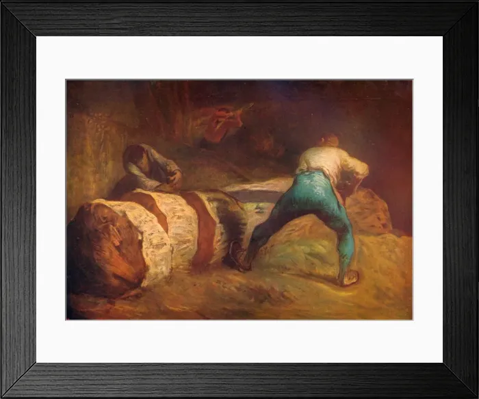 Framed Print : The Wood-Sawyers, 1850-1852, (c1915). Artist: Jean Francois Millet Framed Print : The Wood-Sawyers, 1850-1852, (c1915). Artist: Jean Francois Millet
