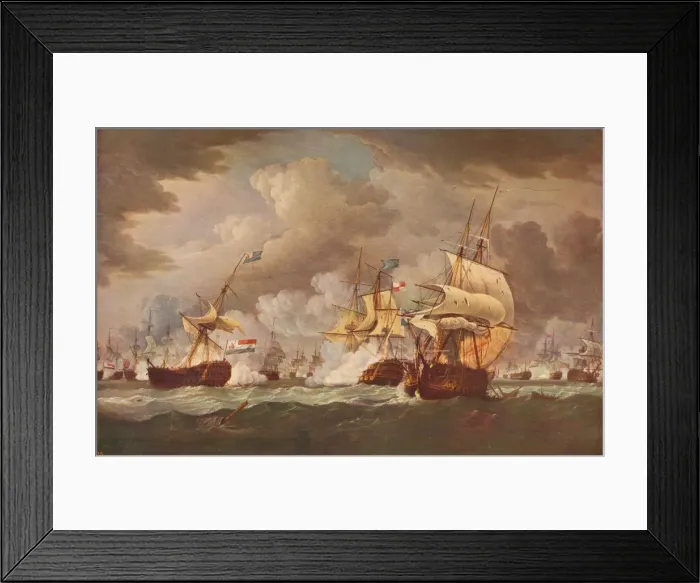 Framed Print : The Battle Of Camperdown, c1800. Artist: Thomas Whitcombe Framed Print : The Battle Of Camperdown, c1800. Artist: Thomas Whitcombe
