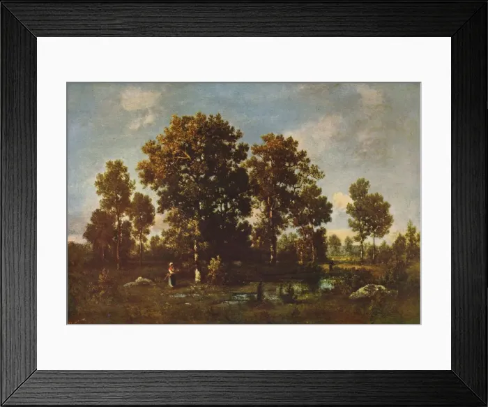 Framed Print : Sunny Days in the Forest, c1850, (c1915). Artist: Narcisse Virgile Diaz de la Pena Framed Print : Sunny Days in the Forest, c1850, (c1915). Artist: Narcisse Virgile Diaz de la Pena