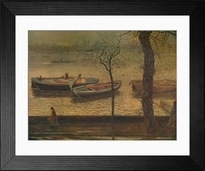 Framed Print : Battersea Reach, c1870, (c1915). Artist: Cecil Gordon Lawson Framed Print : Battersea Reach, c1870, (c1915). Artist: Cecil Gordon Lawson