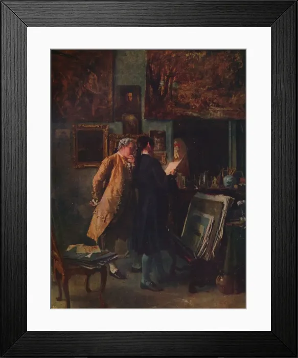 Framed Print : The Print Collector, c1850, (c1915). Artist: Jean Louis Ernest Meissonier Framed Print : The Print Collector, c1850, (c1915). Artist: Jean Louis Ernest Meissonier