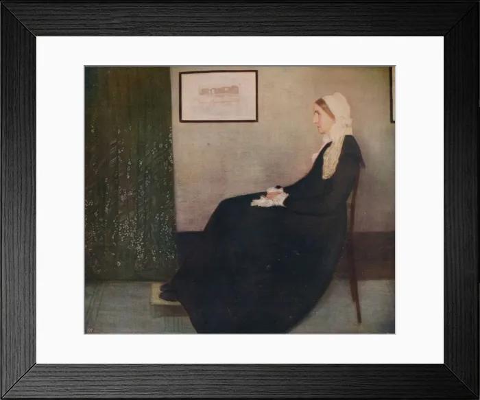 Framed Print : My Mother, 1871, (c1915). Artist: James Abbott McNeill Whistler Framed Print : My Mother, 1871, (c1915). Artist: James Abbott McNeill Whistler