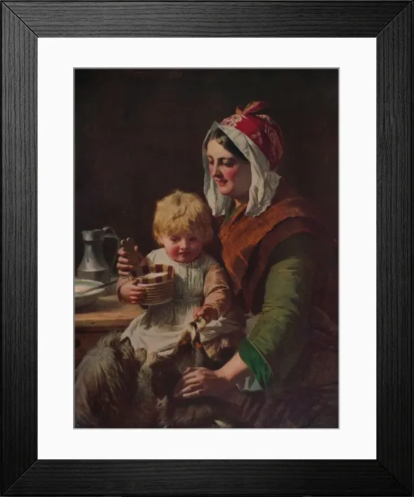 Framed Print : Meal Time, c1850, (c1915). Artist: John Phillip Framed Print : Meal Time, c1850, (c1915). Artist: John Phillip