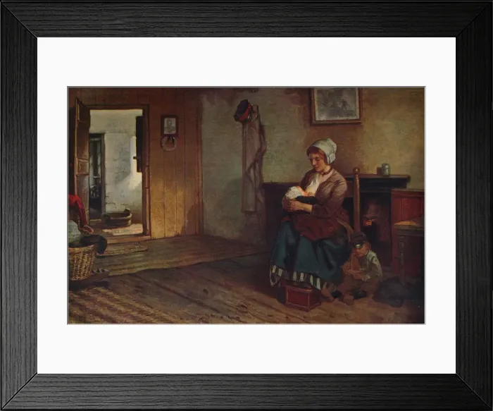 Framed Print : Flemish Interior, c1915. Artist: Richard Burnier Framed Print : Flemish Interior, c1915. Artist: Richard Burnier