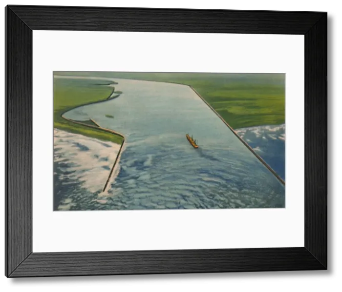 Framed Print : Bocas de Ceniza, Entrance to the Marine Port, Barranquilla, c1940s Framed Print : Bocas de Ceniza, Entrance to the Marine Port, Barranquilla, c1940s