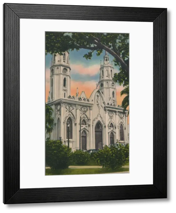 Framed Print : Procathedral of San Nicolas de Tolentino, Barranquilla, c1940s Framed Print : Procathedral of San Nicolas de Tolentino, Barranquilla, c1940s