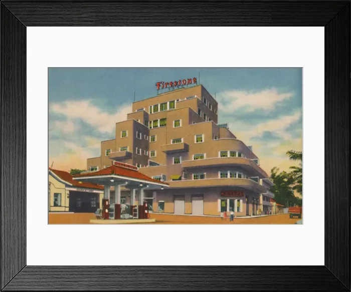 Framed Print : A modern building, Baranquilla, c1940s Framed Print : A modern building, Baranquilla, c1940s
