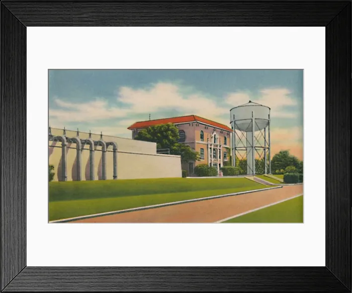Framed Print : Municipal Aqueduct, Barranquilla, c1940s Framed Print : Municipal Aqueduct, Barranquilla, c1940s
