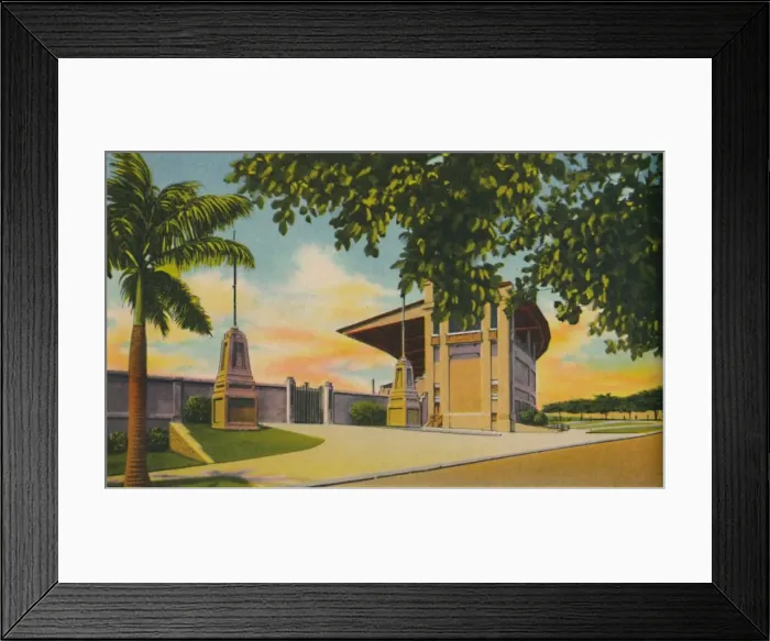Framed Print : Municipal Stadium, Barranquilla, c1940s Framed Print : Municipal Stadium, Barranquilla, c1940s
