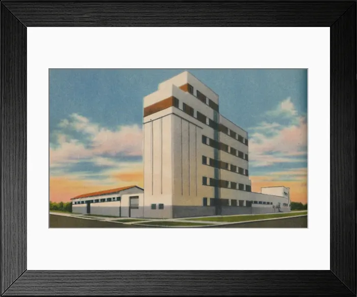 Framed Print : La Insuperable Wheat Silos and Mills-Generoso Mancini y Cia. S. A. Barranquilla, c1940s Framed Print : La Insuperable Wheat Silos and Mills-Generoso Mancini y Cia. S. A. Barranquilla, c1940s