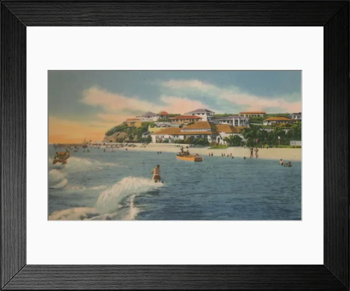 Framed Print : Pradomar Hotel. Beach Club and Land Development, c1940s Framed Print : Pradomar Hotel. Beach Club and Land Development, c1940s