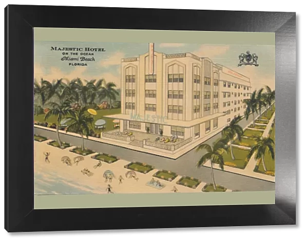 Majestic Hotel on the Ocean. Miami Beach, Florida, c1940s