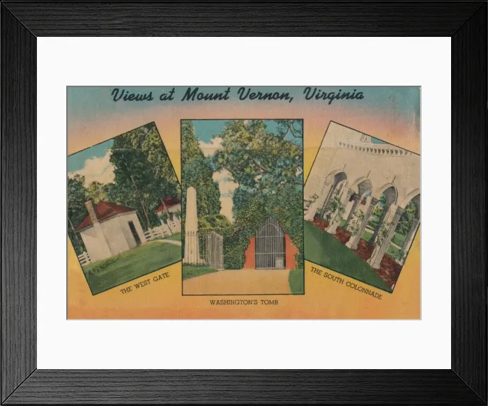 Framed Print : View at Mount Vernon, Virginia, 1946 Framed Print : View at Mount Vernon, Virginia, 1946
