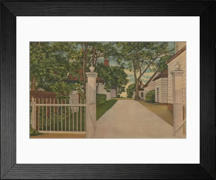 Framed Print : A View of the North Lane, 1946 Framed Print : A View of the North Lane, 1946