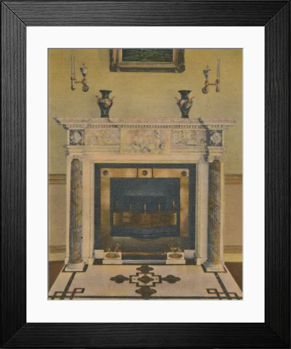 Framed Print : The Banquet Hall Mantel, 1946