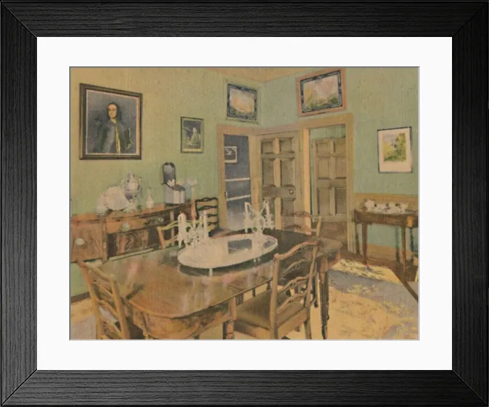 Framed Print : The Family Dining Room, 1946 Framed Print : The Family Dining Room, 1946