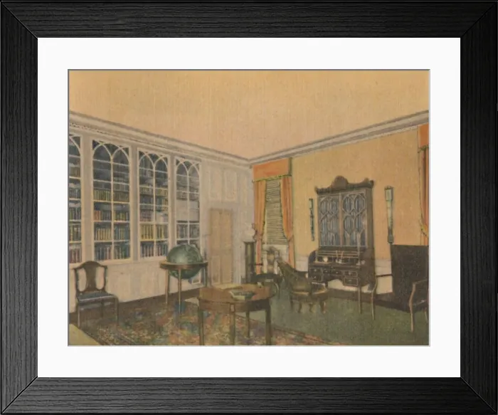 Framed Print : The Library, 1946 Framed Print : The Library, 1946