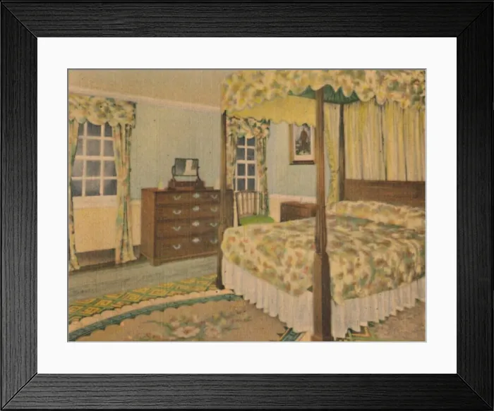 Framed Print : The Lafayette Bedroom, 1946 Framed Print : The Lafayette Bedroom, 1946