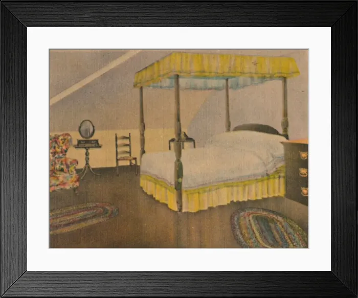 Framed Print : Mrs. Washingtons Bedroom, 1946 Framed Print : Mrs. Washingtons Bedroom, 1946