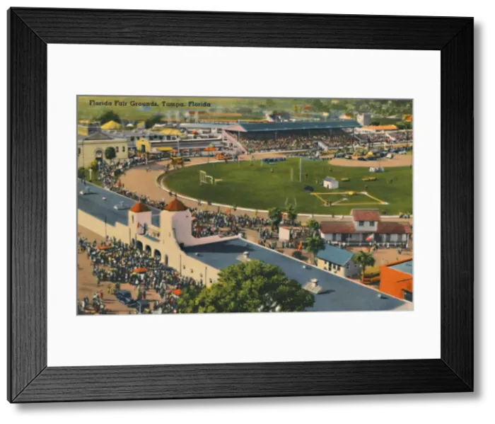 Framed Print : Florida Fair Grounds, Tampa, Florida, c1940s Framed Print : Florida Fair Grounds, Tampa, Florida, c1940s