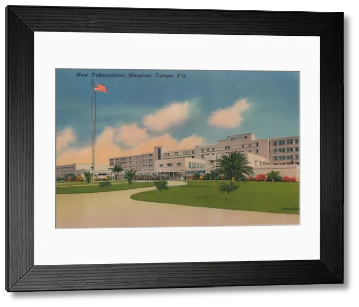 Framed Print : New Tuberculosis Hospital, Tampa, Fla. c1940s Framed Print : New Tuberculosis Hospital, Tampa, Fla. c1940s