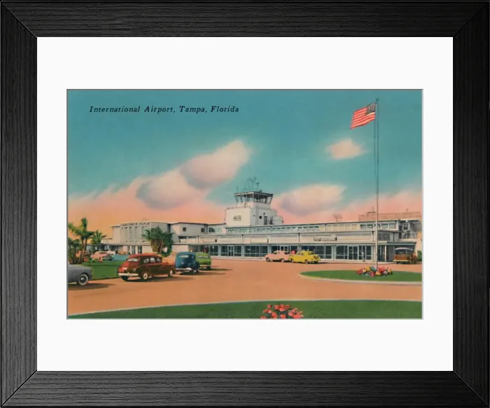 Framed Print : International Airport, Tampa, Florida, c1940s Framed Print : International Airport, Tampa, Florida, c1940s