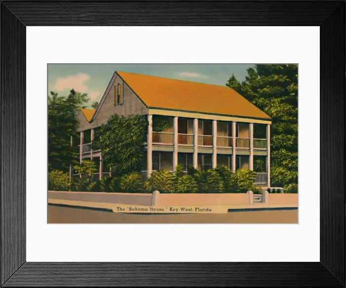 Framed Print : The Bahama House, Key West, Florida, c1940s Framed Print : The Bahama House, Key West, Florida, c1940s