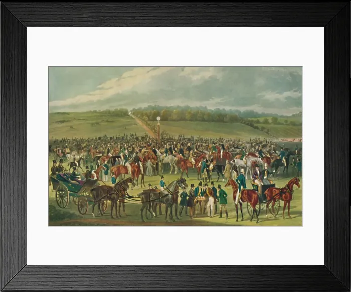 Framed Print : Epsom Races - The Betting Post, 1836, (1929). Artist: Charles Hunt Framed Print : Epsom Races - The Betting Post, 1836, (1929). Artist: Charles Hunt