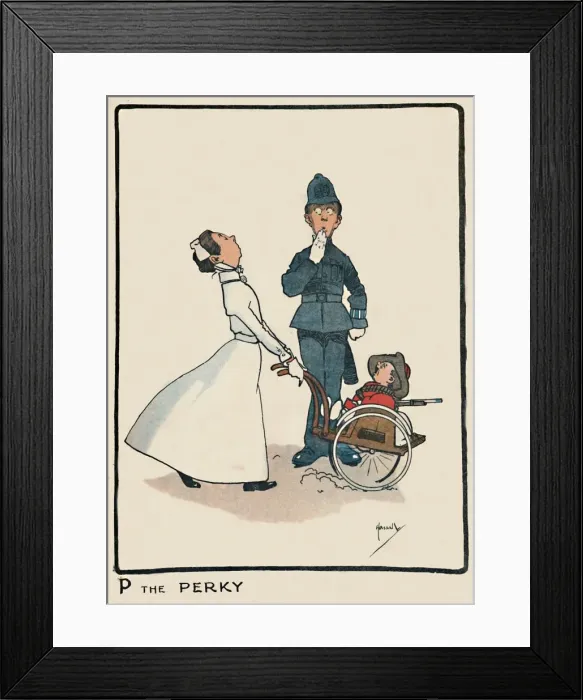 Framed Print : P the Perky, 1903. Artist: John Hassall Framed Print : P the Perky, 1903. Artist: John Hassall