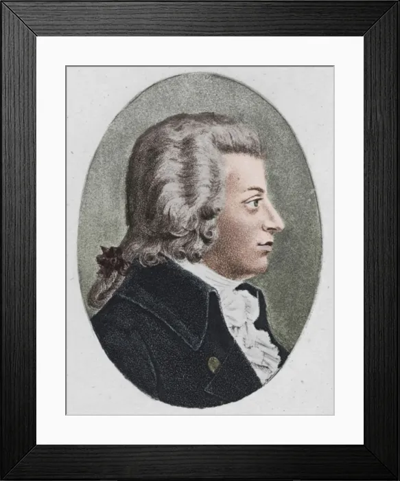 Framed Print : Mozart. 1895