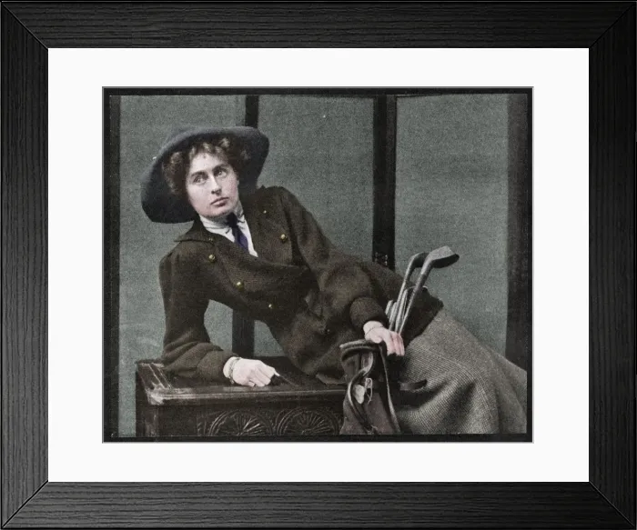 Framed Print : Black Cap, c1910 Framed Print : Black Cap, c1910