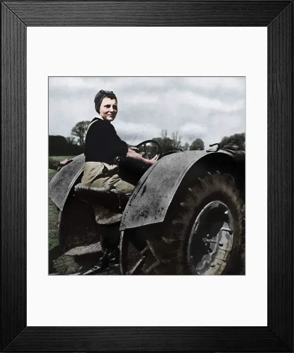 Framed Print : Land Girl, 1941. Artist: Cecil Beaton Framed Print : Land Girl, 1941. Artist: Cecil Beaton