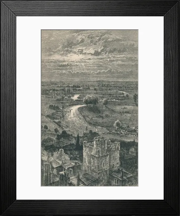 Framed Print : View from the Round Tower, 1895 Framed Print : View from the Round Tower, 1895