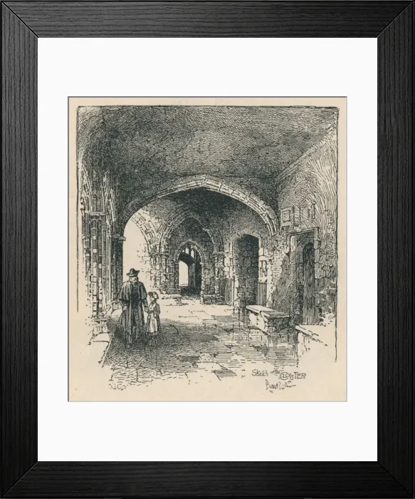 Framed Print : In the Cloister, 1895 Framed Print : In the Cloister, 1895