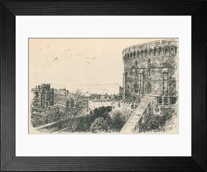Framed Print : The Royal Tower from the King of Scotlands Lodging. 1895 Framed Print : The Royal Tower from the King of Scotlands Lodging. 1895