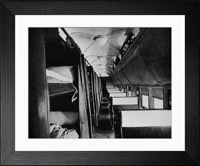 Framed Print : Interior of Standard Sleeper, Canadian Pacific Railway, 1926 Framed Print : Interior of Standard Sleeper, Canadian Pacific Railway, 1926