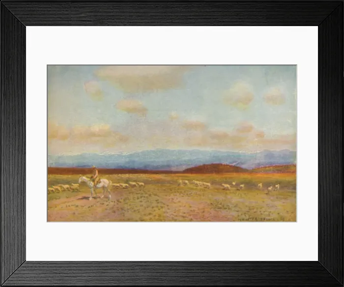 Framed Print : Scene in the Australian Middle Lowlands, 1924 Framed Print : Scene in the Australian Middle Lowlands, 1924