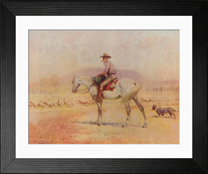 Framed Print : Australian Sheep-Farmer, 1924 Framed Print : Australian Sheep-Farmer, 1924