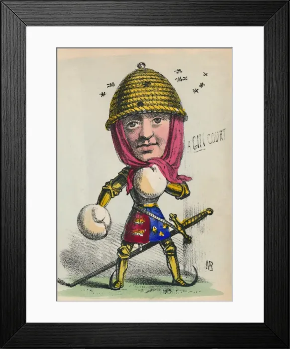 Framed Print : Henry V, 1856. Artist: Alfred Crowquill Framed Print : Henry V, 1856. Artist: Alfred Crowquill
