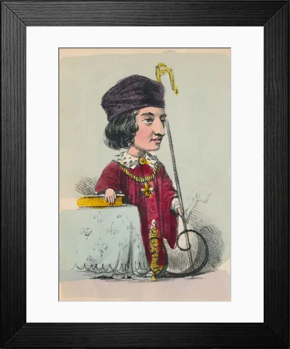 Framed Print : Henry VI, 1856. Artist: Alfred Crowquill Framed Print : Henry VI, 1856. Artist: Alfred Crowquill