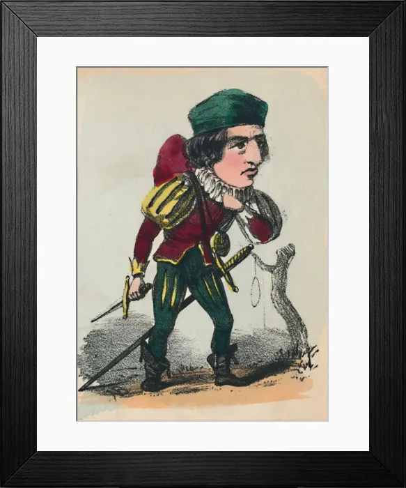 Framed Print : Richard III, 1856. Artist: Alfred Crowquill Framed Print : Richard III, 1856. Artist: Alfred Crowquill