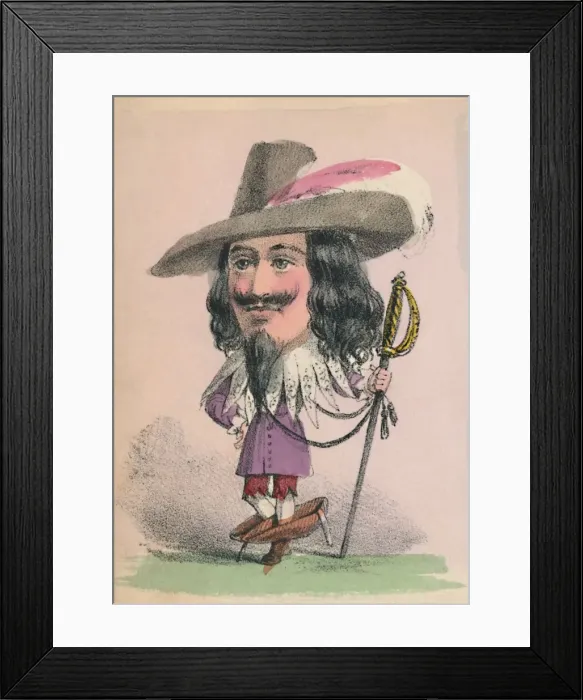 Framed Print : Charles I, 1856. Artist: Alfred Crowquill Framed Print : Charles I, 1856. Artist: Alfred Crowquill