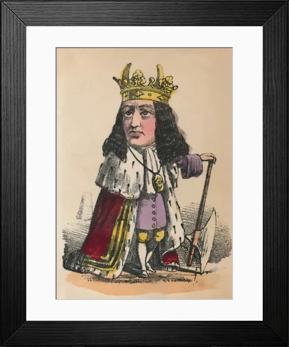 Framed Print : James II, 1856. Artist: Alfred Crowquill Framed Print : James II, 1856. Artist: Alfred Crowquill