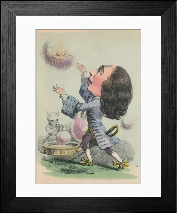 Framed Print : George I, 1856. Artist: Alfred Crowquill Framed Print : George I, 1856. Artist: Alfred Crowquill